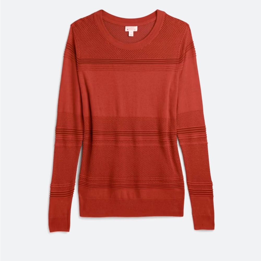 Market & Spruce Rowan textured cotton sweater